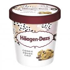 Glace Bac Cookies & Cream 16 oz / pint Haagen-dazs 453 g